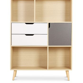 Estantería De Madera - Diseño Escandinavo  - Pol Madera Natural