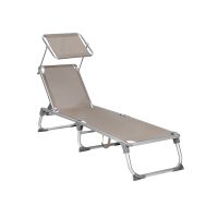 tumbona reclinable plegable topo  55 x 193 x 31 cm