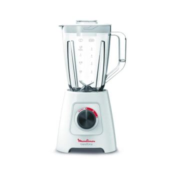 Licuadora Moulinex Blendforce II 600W 2L Picahielos Plástico Blanco Cuchillas Inoxidable