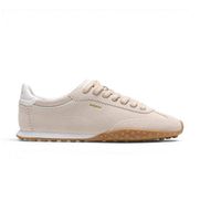 hoff para mujer 22661416 zapatillas de piel bridge fl beige 39 plano cordones casual