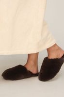 hunkemoller zapatillas faux fur marron