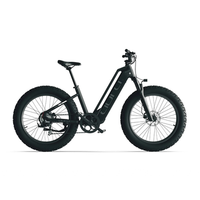 bicicleta electrica cyrusher aura fat tire de 26 bateria samsung de 15 ah sensor de par negro