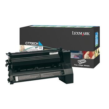 Lexmark C7700CH toner cian XL (original)