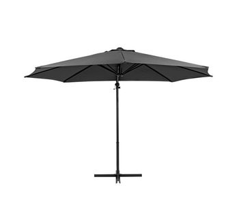 Parasol abby 300x300x245cm color gris oscuro