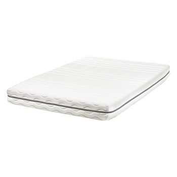 Colchón De Espuma Viscoelástica Con Funda Extraíble De Poliéster Blanco 120 X 200 Cm Serenity