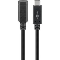 cable usb-c goobay 61038 1 m usb 32 gen 2 extension rapida negro