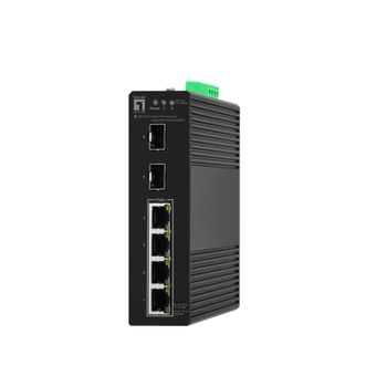 Conmutador LevelOne IGS-2106P Gestionado L2 Gigabit Ethernet PoE+