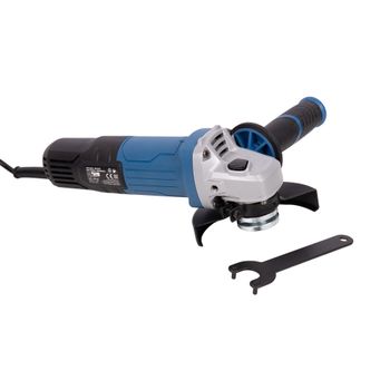Cofan Amoladora angular con cable 750 W Ø115 mm 11000 rpm, Mango antivibración, protector para discos, interruptor de seguridad, engranajes reforzados y llave para cambio de disco, Ligera, potente y