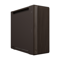 caja asus proart pa602 wood edition retro brown - metal panel marron