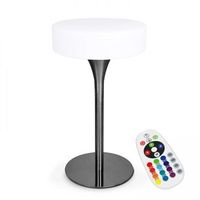 mesa alta luminosa led recargable shine - oviala