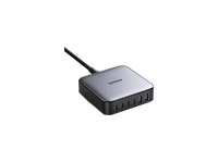 cargador para portatil - ugreen ugr40914 universal 6 en 1 3x usb-c 2x usb-a 200w carga ultrarrapida negrogris