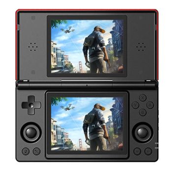 [128G] Consola de juegos portátil Anbernic RG DS 5000+ juegos, pantalla dual, Android 14.0, pantalla táctil IPS de 4 pul