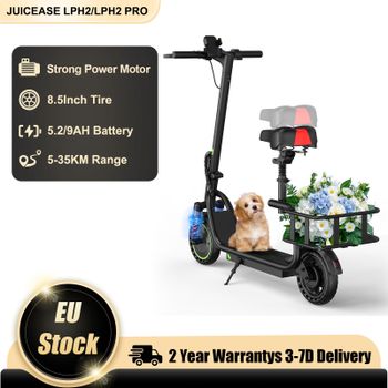 Bicicleta Eléctrica JUICEASE LPH2/LPH2PRO, Autonomía de 5-35 KM, Batería de 36V 5.2/9AH, Torque Máximo, Sistema de Doble Freno, Apta para Todo Tipo de Terreno