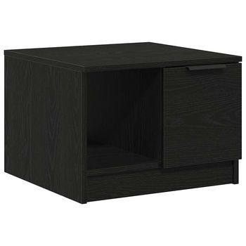 Mesa De Café - Mesa De Centro - Mesa Baja Roble Negro 50 X 50 X 36 Cm Madera Contrachapada