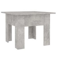 mesa de cafe - mesa de centro madera contrachapada gris hormigon 55x55x42 cm