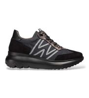 wonders para mujer a-400156405792 zapatillas de piel ultrafly 01 negro 36 plano 1 a 3cm cordones casual