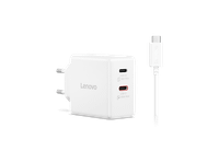cargador para portatil - lenovo dual usb-c 65w gan universal portatil smartphone tablet