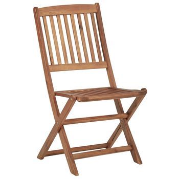 Pack 8 Uds Sillas De Exterior| Sillas De Jardín | Sillon Jardín Plegables Madera Maciza Acacia