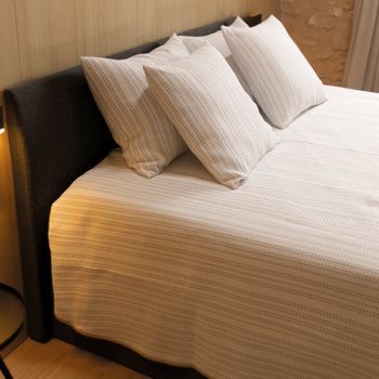 Naturals - Colcha Bouti - 50% Algodón - 50% Poliéster - Jacquard - Alba Beige