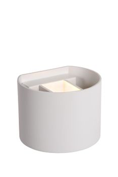 Lámpara de pared de aluminio 1xg9, blanco