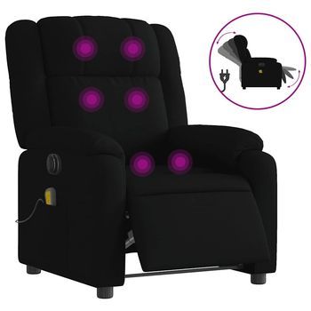 Sillón Reclinable De Masaje | Sillón De Salón | Silla Eléctrico Tela Negro