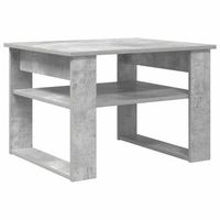 mesa de cafe - mesa de centro - mesa baja gris concreto 64 x 54 x 44 cm madera de ingenieria
