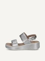 caprice sandal silver made of leather with wedge heel size 40