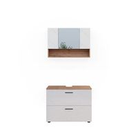 conjunto de muebles de bano irma 2 partes armario bajo 80 cm vicco