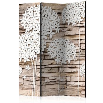 Biombo - Flowers On The Stone (135x172 Cm)