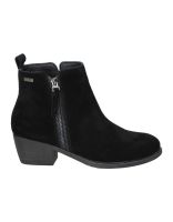 botines de piel con tacon bonaventure b672-1 en negro 39