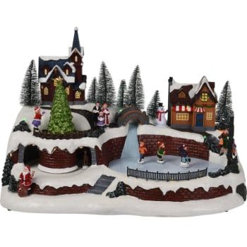 Escena Pueblo Xmas 41x27 cm