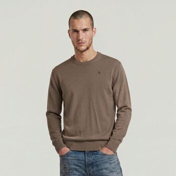G-Star Raw Jersey D30780-E813 CORE REFINED R KNIT-J248 FOSSIL para hombre