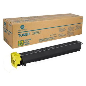 Konica Minolta TN-711Y Yellow Original Toner Cartridge (A3VU250)