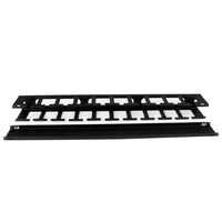 canaleta horizontal 1u de rack