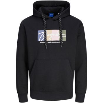 Jack & Jones Jersey 12262421 JORPORTLAND BLOCK SWEAT HOOD LN BLACK para hombre