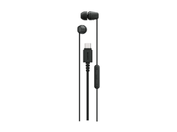 Auriculares de botón - Sony IER-EX15C, In-Ear, Con micrófono, Control multifunción, 8Hz-22.000Hz, USB-C, Tapones silicona, Imán neodimio, Negro