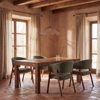 mesa de comedor de sheesham macizo de 220 cm