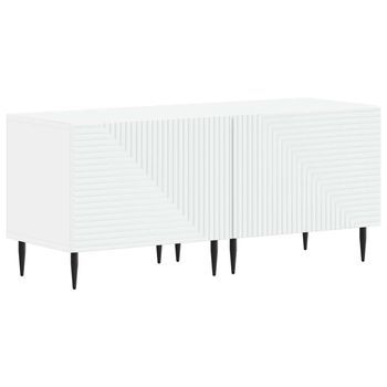 Mueble De Tv Blanco Madera De Ingeniería Vidaxl
