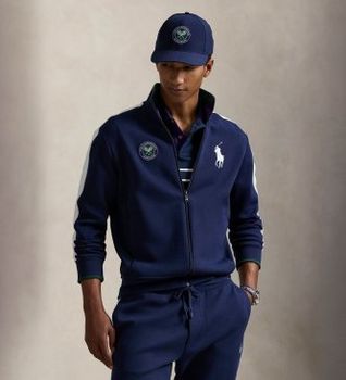 Polo Ralph Lauren para hombre. 710867580001 Chaqueta de Wimbledon marino (3XL), Casual, Algodón