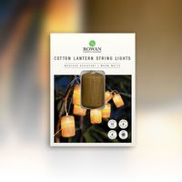 cotton lantern string lights - weather resistant