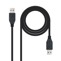 nanocable cable usb 30 tipo am-am negro 1m