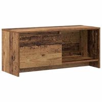 conjunto de mueble de tv  mueble de salon  gabinete de tv madera vieja 90 x 35 x 40 cm