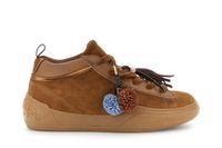 zapatillas mid de ante y piel recubierta con charm tan 39