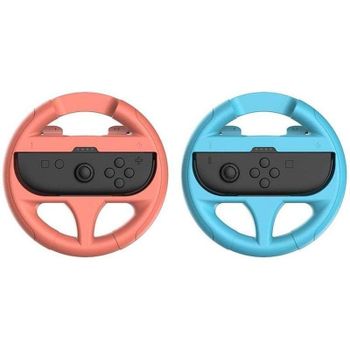 Pack 2 Volantes Subsonic SA5718 Joy-Con Nintendo Switch 2 Turquesa Rojo
