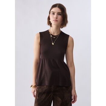 Liu Jo Blusa Top de punto lamé para mujer