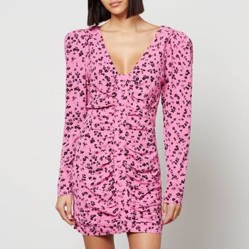 Rotate Birger Christensen Floral-Jacquard Mini Dress - DK 32/UK 4