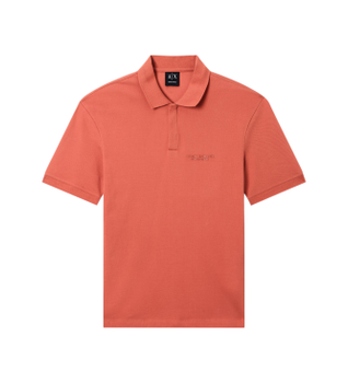 A|X Armani Exchange para hombre. XM001286AF10366U3040 Polo regular naranja óxido (M), Casual, Algodón, Clásico, Manga corta