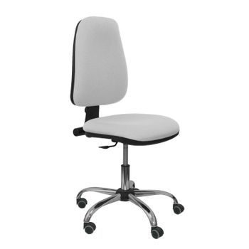 Silla De Oficina Ergonómica Con Mecanismo De Contacto Permanente Y Regulable En Altura Asiento Y Tejido Tapizado En Tejido Bali Color Gris Piqueras Y