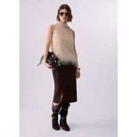 liu jo blusa top con flecos para mujer