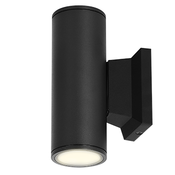 Aigostar Aplique Pared Exterior, GU10 Antracita Aluminio Up Down Lámpara, IP65 Impermeable Luz Exterior Iluminación para Balcón Garaje Terrazas Patio Jardín, color negro
